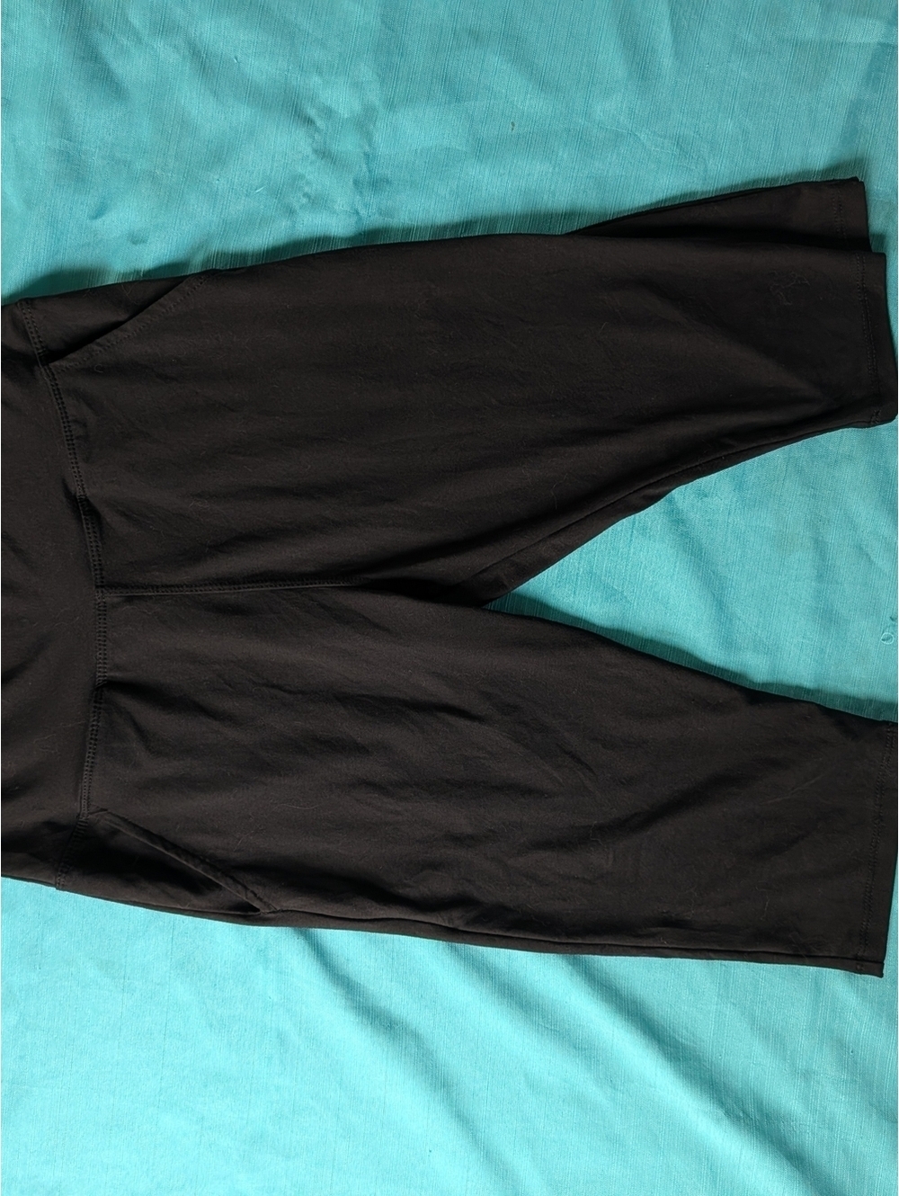 Women’s Black Tummy Control Short Leggings with Mid-Rise Waist [COPY]